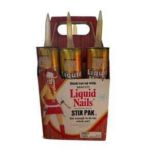Vtg Liquid Nails COWGIRL Construction MACCO Advertising Liquid Nails Mid Century